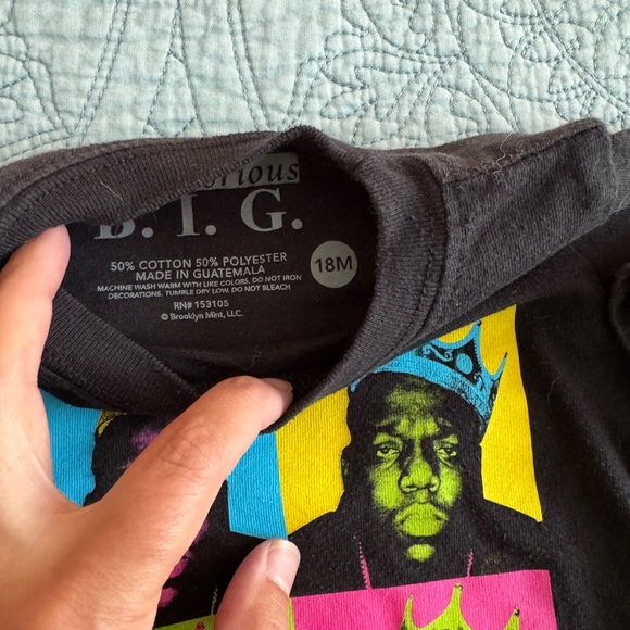 Two Notorious BIG toddler t shirt size 18 months - Picture 2 of 2
